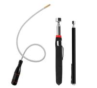 prota Recogedor Magnético Telescópico, 3 Piezas Herramientas de Recogida Iman Flexible, Iman Telescopico Elevador Magnético para Recoger Tornillos Metálicos