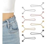 prota Tensores de Cintura para Pantalones Vaqueros, 24 Piezas Tensores de Cintura para Pantalones Vaqueros, Clip de Ajuste de Pantalones para Pantalones Camisa