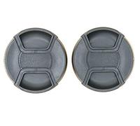 Protastic - Tapas para Objetivo (2 Unidades, 72 mm, con Resorte), Color Negro Compatible con Nikon, Canon, Pentax, etc. LC-72 E-72 O-LC72 Negro Soporte de Pared para Pantalla Plana