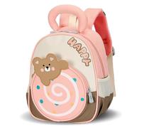 PROTAURI Mochila Infantil Niñas con Correa Torácica, 1-5 Años, Mochila Guardería con Cintas Reflectantes, Mochila Bebé Pequeña Impermeable y Ligera, Rosa
