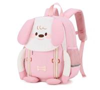 PROTAURI Mochila Infantil Niñas con Correa Torácica, Mochila Guardería Reflectante e Impermeable, Mochila Bebé Pequeña Transpirable y Gran Capacidad 2-6 años, 11.1L, Rosa