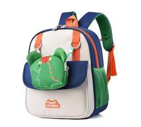 PROTAURI Mochila Infantil Niño 2-5 Años 8L, Dino | correa pectoral reflectante impermeable ligero transpirable ergonómico Dinosaurio 3D