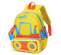 PROTAURI Mochila Infantil Niños con Correa Torácica, Mochila Guardería Reflectante e Impermeable, Mochila Bebé Pequeña Ligera para 2-6 Años, 10.4L, Amarillo
