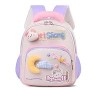 PROTAURI Mochila Infantil para Niña, Mochila Guardería con Correa Para el Pecho, Mochila Bebé Pequeña Repelente al Agua y Ligera, 1-4 Años, Morado