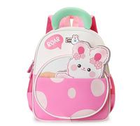 PROTAURI Mochila Infantil para Niñas, 2-6 Años, Mochila Guardería Reflectante con Correa Torácica, Tierno Mochila Bebé Pequeña de Gran Capacidad para Guardería, Colegio y Excursiones, 11L, Rosa Oscuro