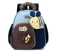 PROTAURI Mochila Infantil para Niño, Mochila Guardería con Correa Para el Pecho, Mochila Bebé Pequeña Repelente al Agua y Ligera, 2-5 Años, Azul