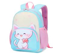PROTAURI Mochilas para Niñas, Bolsa para la Escuela Dibujos Animados Animales Mochila Infantil Viaje Mochila para Guardería Preescolar Primaria Viajar, 2-6 años, Gato
