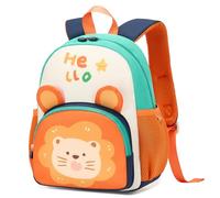 PROTAURI Mochilas para Niños, Bolsa para la Escuela Dibujos Animados Animales Mochila Infantil Viaje Mochila para Guardería Preescolar Primaria Viajar, 2-6 años, León