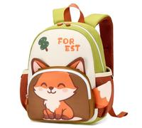 PROTAURI Mochilas para Niños, Bolsa para la Escuela Dibujos Animados Animales Mochila Infantil Viaje Mochila para Guardería Preescolar Primaria Viajar, 2-6 años, Zorro