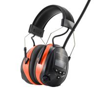 PROTEAR Cascos Antiruido Bluetooth, con Radio DAB/DAB + fm,micrófono integrado,cascos insonorizacion para estudiar, de césped, talleres, carpinteros, SNR 30dB