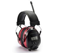 PROTEAR Cascos Antiruido Bluetooth, con Radio FM/AM,micrófono integrado,cascos insonorizacion para estudiar, de césped, talleres, carpinteros, SNR 30dB