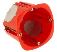 PROTEC, caja de empotrar No Airbox Multimat P50mm, gris/rojo, 1-3 estaciones, entradas Ø16/20/25 mm, polipropileno, membranas SEBS, norma NF EN 60670-1:2005, RE2020, temperatura de -15 °C a +60 °C