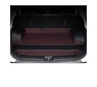 Protección Accesorios Coche Detalles Interiores Alfombra Protectora Alfombrilla Maletero para Toyota para Crown para Kluger 7Seat Alfombrilla(Black Red B)