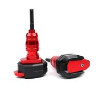 Protección Anticaída Deslizador Marco Protección contra Caídas Motocicleta para YZF-R3 para Yzfr3 para YZF R3 para R25 para Yzfr25 Carenado Protector Almohadilla Antichoque(Rojo)