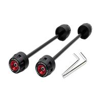 Protección anticaída para Moto Deslizador De Choque De Horquilla De Eje Trasero Delantero para Z900 Z900RS 2017-2023 2022 2021 Protector De Rueda De Motocicleta(Red)