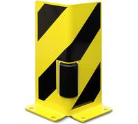 Protección antichoque con rodillos guía para estanterías Black Bull, perfil en L