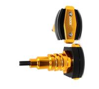 Protección antichoque Deslizador De Marco Protección contra Caídas CNC para Motocicleta Protector Almohadilla para Kawasaki Z1000 Z 1000 2010 2011 2012 2013 2014 2015-2018(Gold)