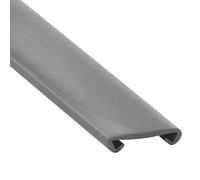 Protección antideslizante para pasamanos de escalera, pasamanos de PVC, pasamanos de plástico con perfil para barandilla (Gris, 5m)