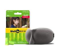 Protección auditiva Máscara tapón for los oídos Tapones for los oídos del sueño determinado del ojo del Súper insonorizadas sueño anti-ruido de ronquido especial Super Strong Silenciador Artefacto Red