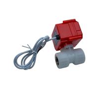 Protección bidireccional 0.6MPa del control IP67 del uso del agua de la válvula de bola eléctrica de funcionamiento rápido DC12V/24V PVDF, familia, empresa, producción(24V)