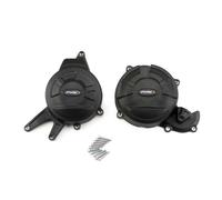 Puig 21500N Tapas Protectoras del Motor Track protección en polímero termoplástico de alta resistencia para uso deportivo y competición, Negro