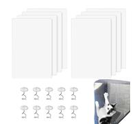 Protección contra arañazos para gatos, 8 protectores de sofá, transparente para muebles, autoadhesiva, para paredes de puertas de muebles