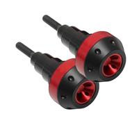 Protección Contra Caídas Motocicleta Almohadilla Choque Marco De Parachoques Protector Deslizante Bola Caída Para FZ6 POMPOMPUR(Red)