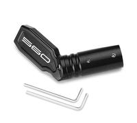 Protección contra caídas para Yamaha TMAX560 Tech MAX 2022-2026 Accesorios De Motocicleta Soporte Lateral Ampliar Placa Extensión(B Black)