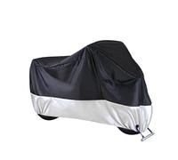 Protección contra Clima para CB1300 Motocicleta Cubiertas Completas Protección Solar Super Exterior Polvo Sin Orejas Cubierta Tela Engrosada(Plata - Negro)
