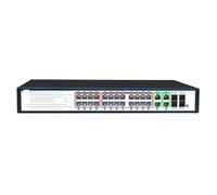 Protección contra Cortocircuitos relámpago de 400 vatios reinicio Inteligente Vlan 24 Puertos Gigabit 48v PoE Hub 4sfp 4 Rj45 Gigabit Switch