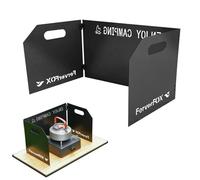 Protección Contra El De Cocina Para Acampar Placa De Aislamiento Térmico Que Se Debe Hacer Al Aire Libre, Disco De Picnic Triple | Muro De Protección Contra El Calor De Aluminio Engrosado,