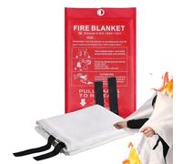 Protección contra incendios de emergencia - 1 x 1 m - Señal de seguridad resistente a altas temperaturas | Cubierta antifuego para el hogar, cocina, camping, vehículos, barbacoas, oficinas e
