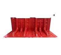Protección contra inundaciones, Barrera contra inundaciones de ABS roja reutilizable en forma L, paquete 10 a 100 unidades(50-pcs)