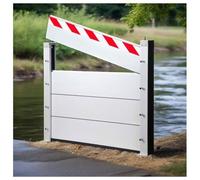 Protección contra inundaciones, barrera flotante móvil de 80 cm para ventana de sótano, barrera impermeable de 108 x 80 cm, sistema eficaz de defensa contra inundaciones, fácil instalación, diseño