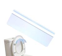 Protección contra la dispersión de - barrera protectora ligera, fácil instalación, ayuda higiénica, fácil de limpiar, diseño liso, forma plana, forma blanca, niños, niñas, adolescentes, baño