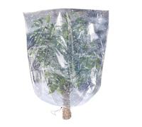 Protección contra las heladas para exteriores - Revestimientos transparentes para cobertizos, cubierta de película de PE para heladas, bolsa de cubierta de invernadero impermeable con cordón de ser