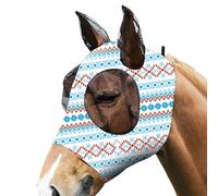 Protección contra moscas para caballos, protección contra moscas que aumenta la comodidad, protección UV suave, transpirable, protección facial clara, visión clara, comodidad al montar en bicicleta