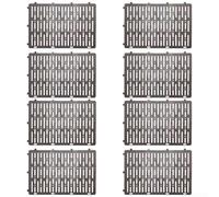 Protección de árboles y plantas, 8 protectores de plástico resistentes a la intemperie, 20 cm de alto, ampliables para su uso (color café)
