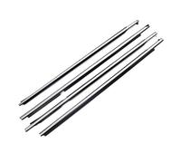 protección de bordes 4 Uds Ventanas Exteriores Burlete Goma Cinturón De Sellado Moldura Embellecedor Para Lexus Para LX470 1998-2007 Coche Tira del Sello Puerta(Chrome)