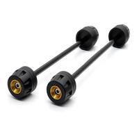 protección de caída Compatible Con Suzuki Para Hayabusa Para GSX1300R 2008-2022 Protector Rueda De Horquilla Eje Delantero Trasero Motocicleta Protección Contra Caídas(Yellow)