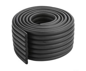 Protección de espuma gruesa para escaleras de litera emparejadas con recortadora dedicada para un ajuste preciso de la longitud (negro)