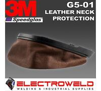 Protección de la cubierta del cuello 3M Speedglas, cuero para casco de soldad...