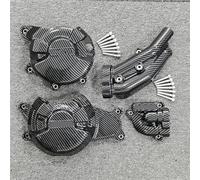 Protección De La Cubierta del Motor para Yamaha MT-07 para Tracker MT07 MT 07 2014-2024 Protector Embrague Pulse Carcasa Motocicleta Motor Embrague Protector Cubierta(Negro 1,Conjunto 2)