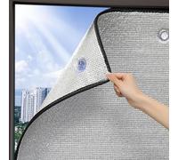 Protección de la intimidad Aislamiento térmico Lámina reflectante para ventanas,Lámina de aluminio Lámina aislante,para la oficina en casa,Garaje,Con ventosa (45x100cm/18x39in)