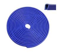 Protección de los bordes de la puerta del coche, 16,4 pies (5 m), borde universal de goma en forma de U, protector de borde de puerta de coche, borde de automóvil, para coches, furgonetas, SUV (azul)