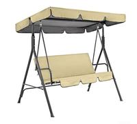 Protección de muebles de exterior con funda superior para silla de jardín 210D y combinación de funda de asiento (beige)
