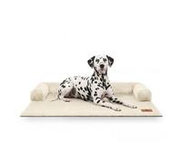 Protección de pana para el sofá Hudson de Knuffelwuff: protección elegante y cómoda para tu sofá M-L 80 x 95cm Beige