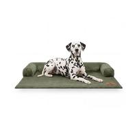 Protección de pana para el sofá Hudson de Knuffelwuff: protección elegante y cómoda para tu sofá XL 100 x 95cm Khaki