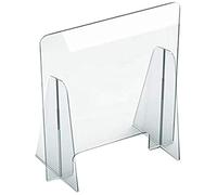 Protección de plexiglás Panel barrera de banco para farmacia Supermercado separó pantalla protectora barrera paragolpes 75x65