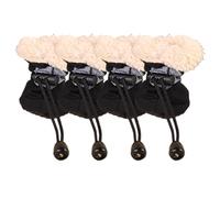 Protección de zapatos de perros de las piernas - botas para cachorros para perros pequeños | 4x botas de nieve reflectantes calientes para cachorros de invierno, zapatos que no son de ventaja para per